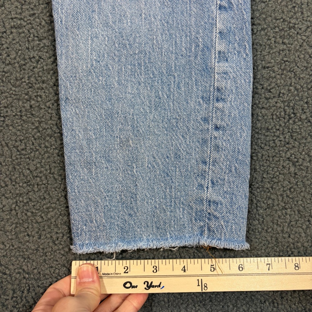 Madewell Jeans Womens 25 Light Blue The Perfect Vintage Crop Distressed 8589 - Picture 3 of 10